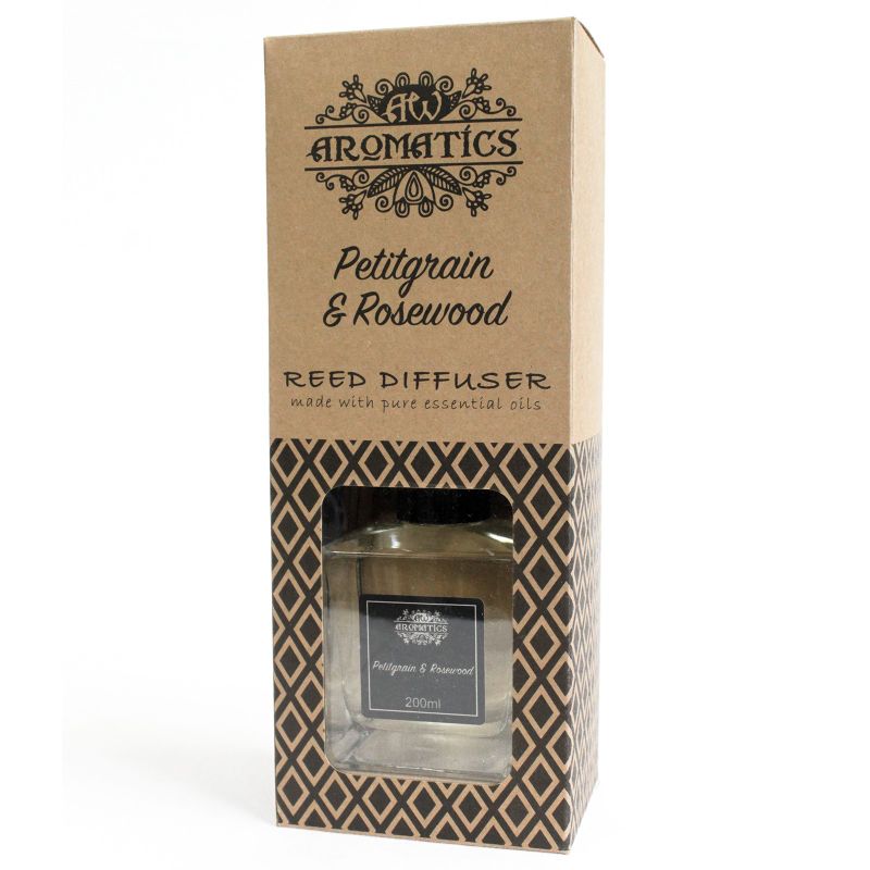 200ml Petitgrain & Rosewood Essential Oil Reed Diffuser