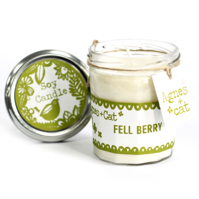 220g Soy Wax Jam Jar Candle - Fell Berry