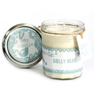 220g Soy Wax Jam Jar Candle - Dolly Blue