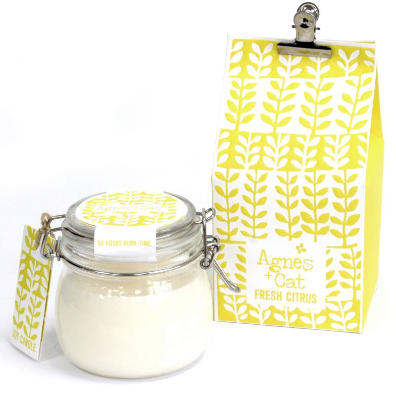 400g Gift Boxed Soy Wax Kilner Jar Candle - Citrus