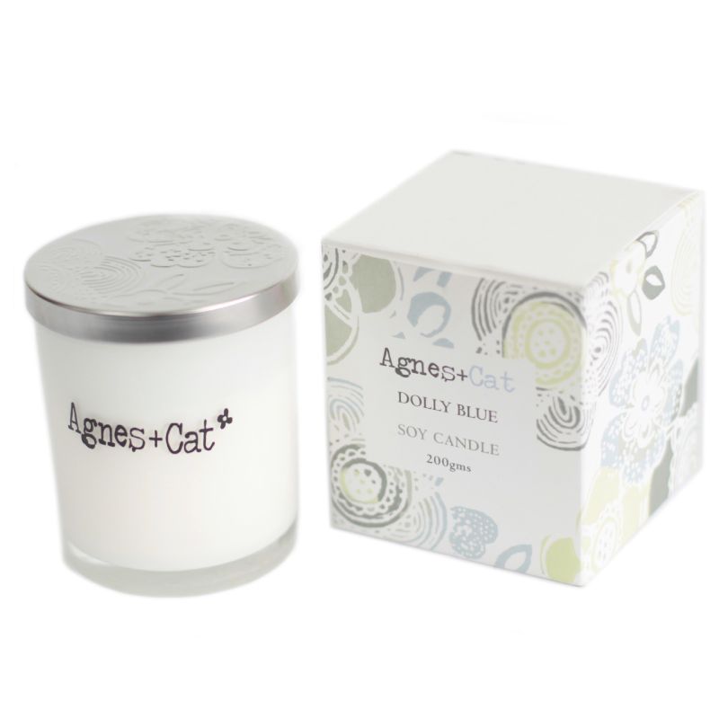 200g Gift Boxed Soy Wax Votive Candle - Dolly Blue
