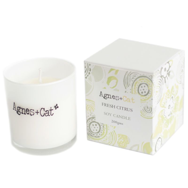 200g Gift Boxed Soy Wax Votive Candle - Citrus