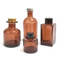 50 ml Round Reed Diffuser bottle - Amber (caps sold separately)
