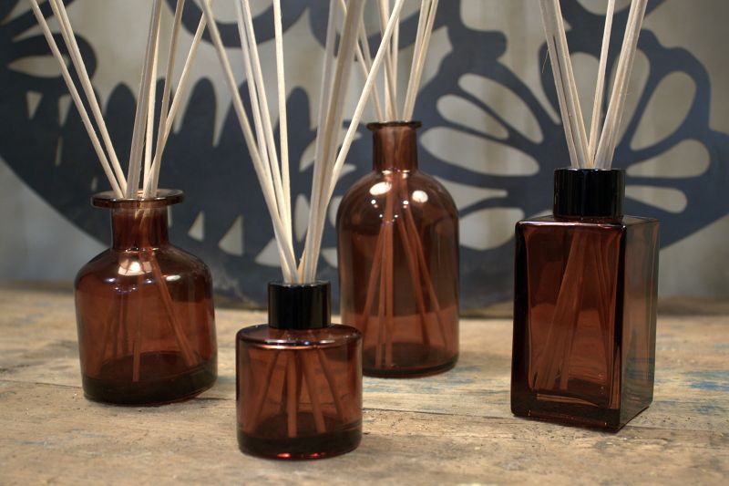 50 ml Round Reed Diffuser bottle - Amber (caps sold separately)
