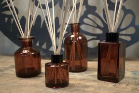 50 ml Round Reed Diffuser bottle - Amber (caps sold separately)