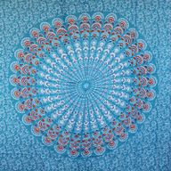 Teal Orange Mandala Sarongs