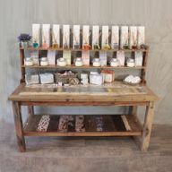 A&C 2.2m Standard Table with top shelf - Recycled