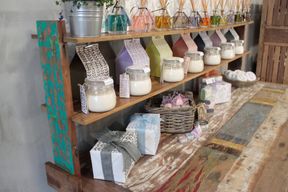 A&C 2.2m Standard Table with top shelf - Recycled
