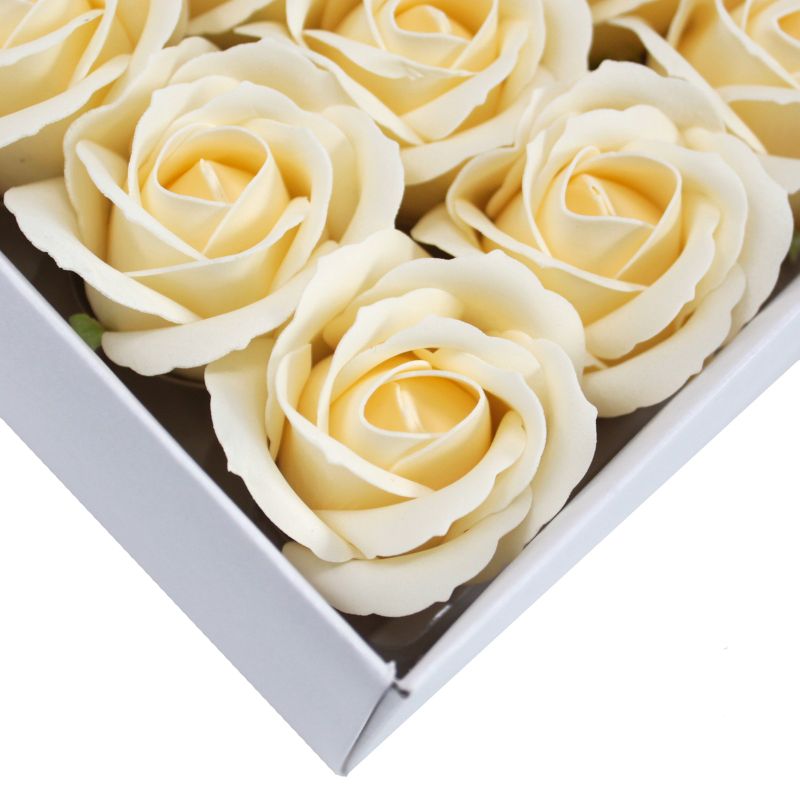 Flower Soap for Craft - Med Rose - Ivory