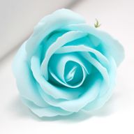 Flower Soap for Craft - Med Rose - Baby Blue