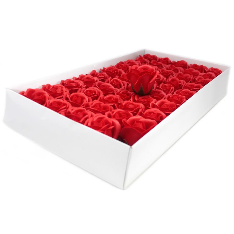 Flower Soap for Craft - Med Rose - Red