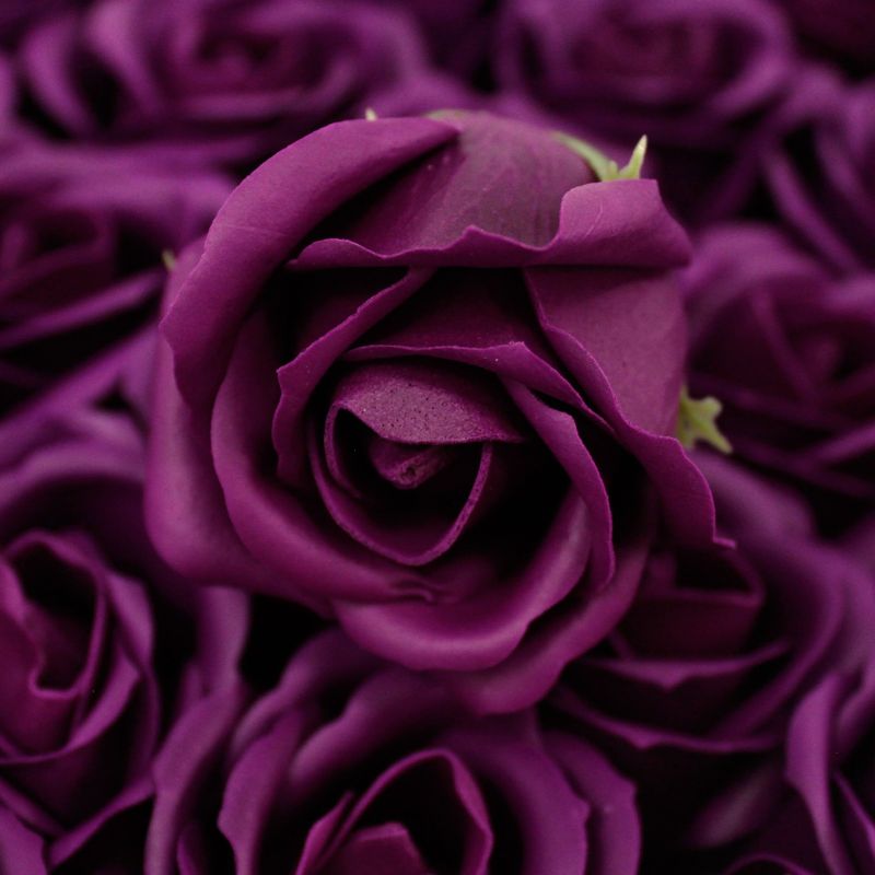 Flower Soap for Craft - Med Rose - Deep Violet