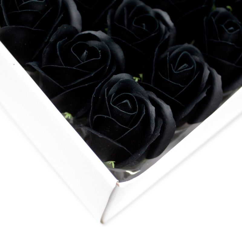 Flower Soap for Craft - Med Rose - Black