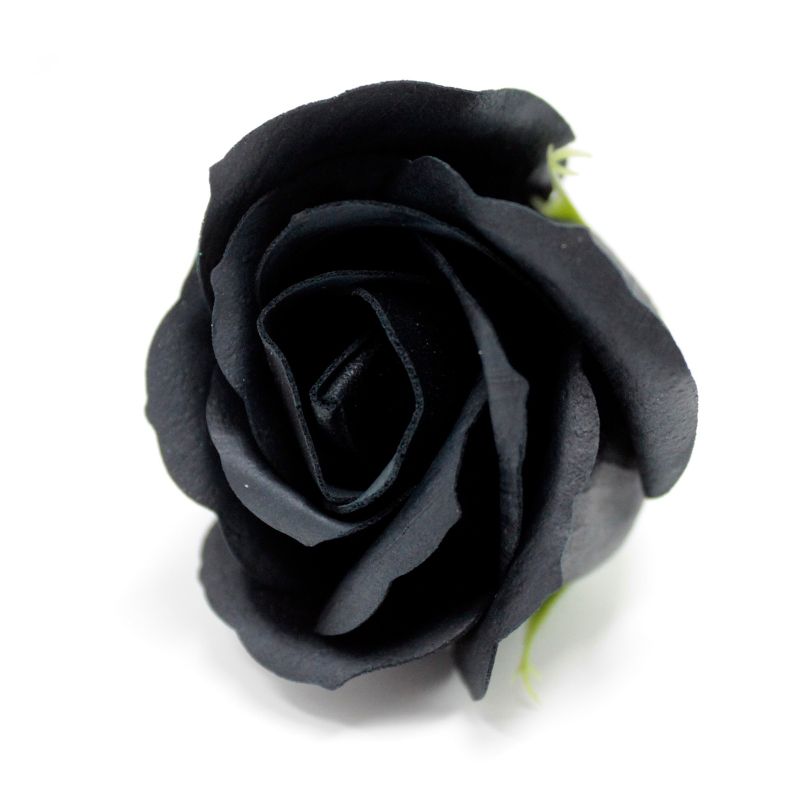 Flower Soap for Craft - Med Rose - Black