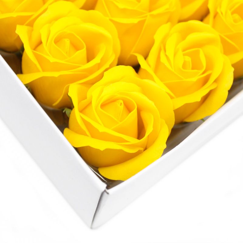 Flower Soap for Craft - Med Rose - Yellow