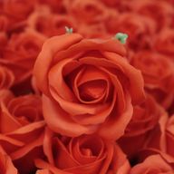 Flower Soap for Craft - Med Rose - Sunset Orange