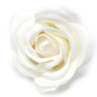 Flower Soap for Craft - Lrg Rose - White