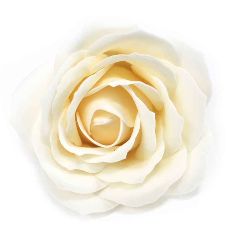 Flower Soap for Craft - Lrg Rose - Ivory