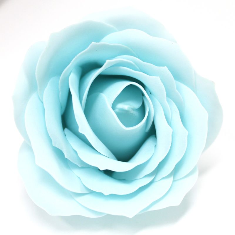 Flower Soap for Craft - Lrg Rose - Baby Blue