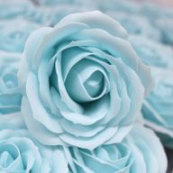 Flower Soap for Craft - Lrg Rose - Baby Blue