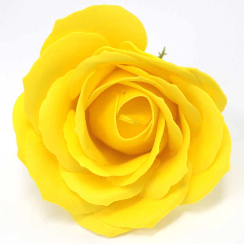 Flower Soap for Craft - Lrg Rose - Yellow