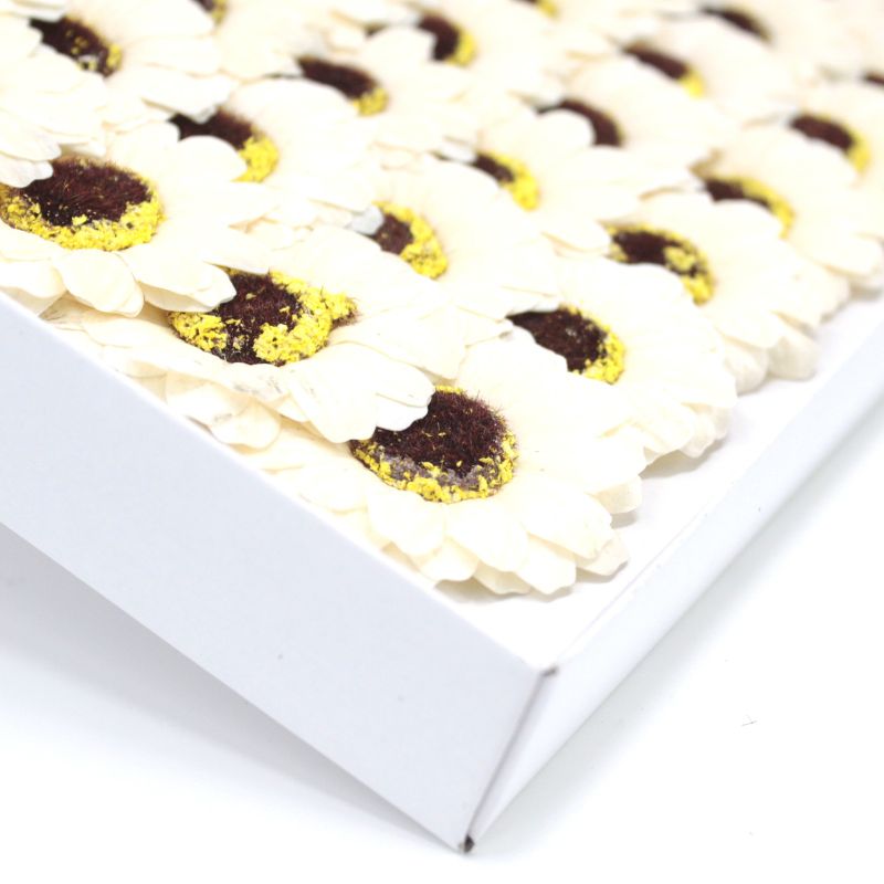 Flower Soap for Craft - Sml Sunflower - Ivory