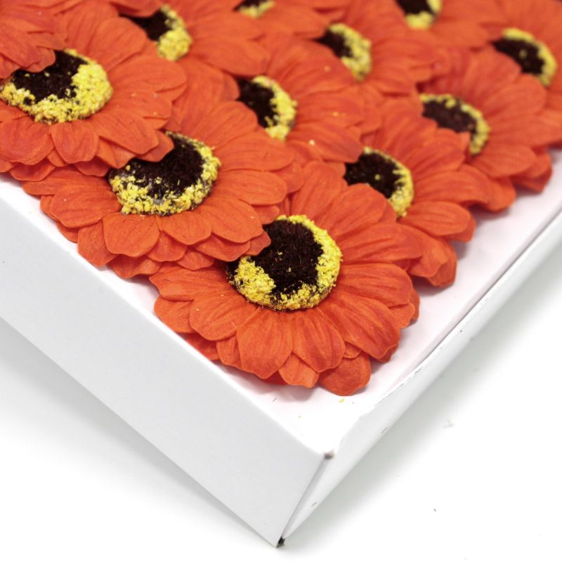 Flower Soap for Craft - Sml Sunflower - Orange