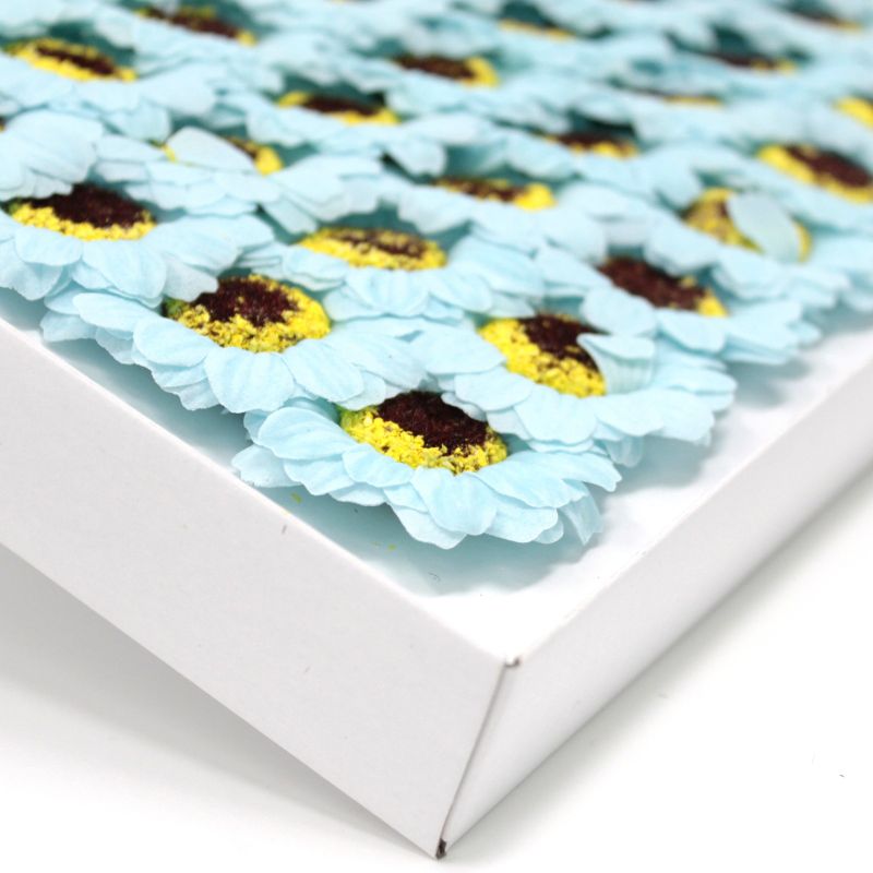 Flower Soap for Craft - Sml Sunflower - Blue