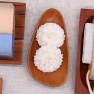 Pebble Shape Naseberry Soap Dish