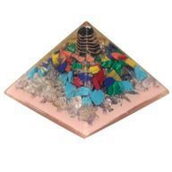 Lrg Organite Pyramid 70 mm - Tree (earth base)