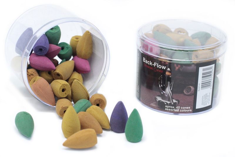 Tub of Assorted Back Flow Incense Cones (approx 45)