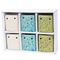 Classic Small Square Floral Oil Burners (assorted)