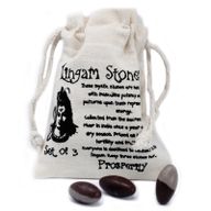 One Inch Lingam - 3 Stones ( 4 pouches )