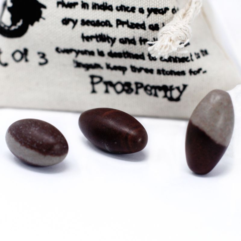 One Inch Lingam - 3 Stones ( 4 pouches )