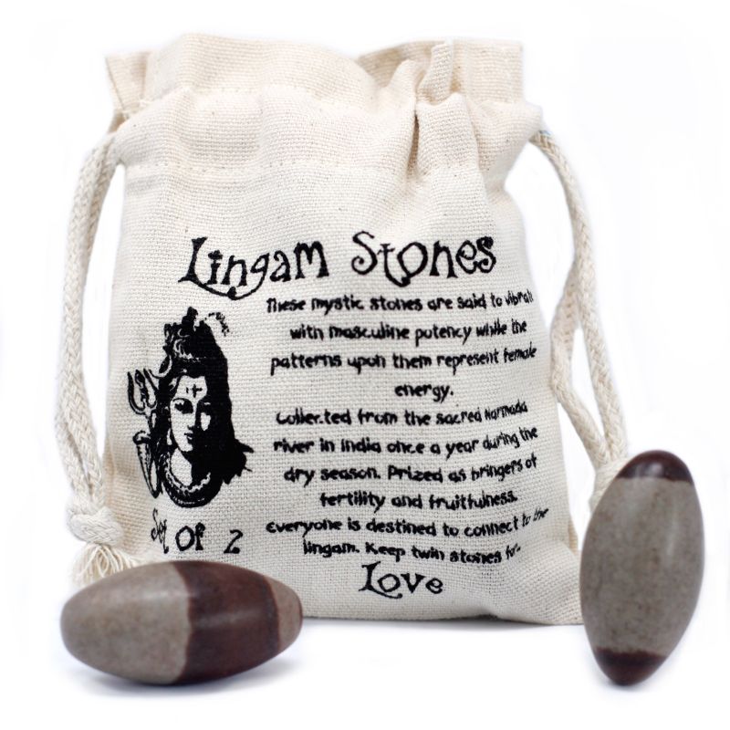 Two Inch Lingam - 2 Stones ( 4 pouches )