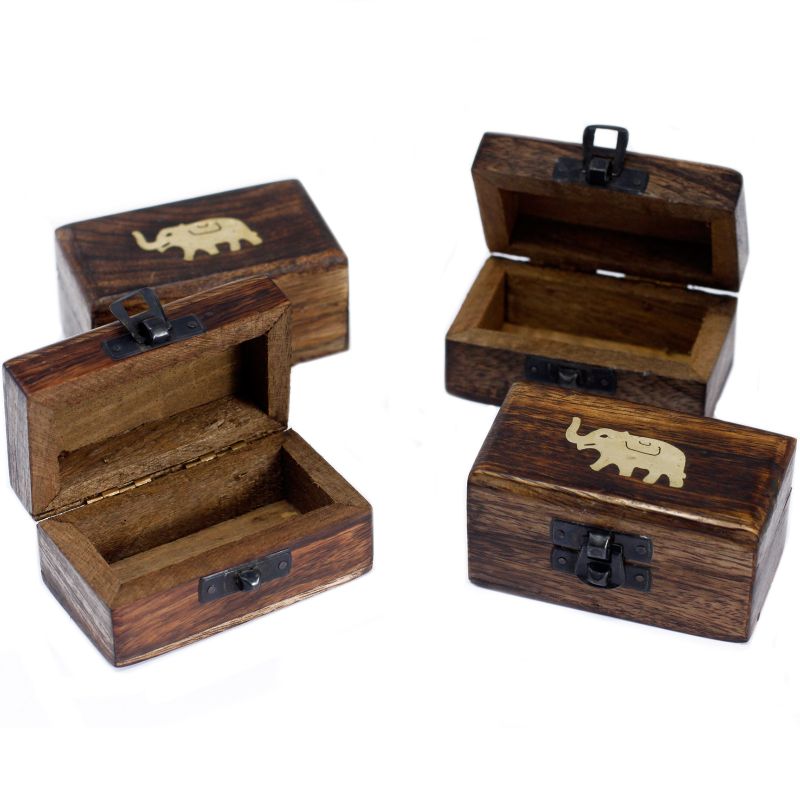Small pill boxes - mango wood