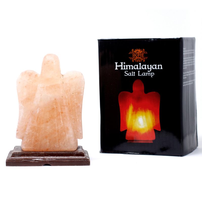 Crafted Salt Lamp - Angel 15x10x21 cm