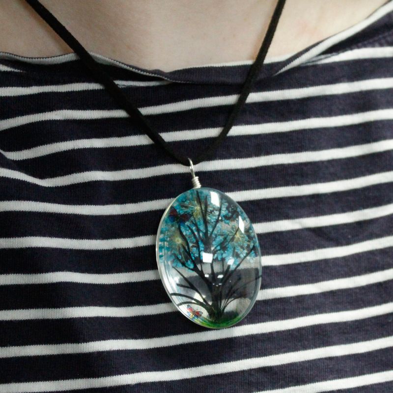 Pressed Flowers - Tree of Life set - Green