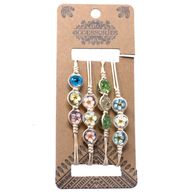 Pressed Flowers - Tri-Flower Bracelet