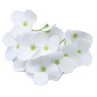 Craft Soap Flowers - Hydrangea - White