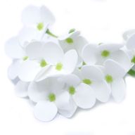 Craft Soap Flowers - Hydrangea - White