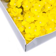 Craft Soap Flowers - Hydrangea - Yellow