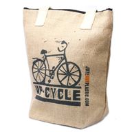 Eco Jute Bag - Up Cycle - (4 assorted designs)
