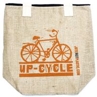 Eco Jute Bag - Up Cycle - (4 assorted designs)