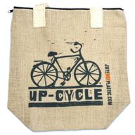 Eco Jute Bag - Up Cycle - (4 assorted designs)