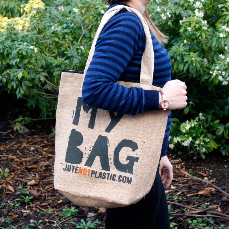 Eco Jute Bag - My Bag- (4 assorted designs)