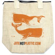 Eco Jute Bag - Two Whales (4 assorted designs)