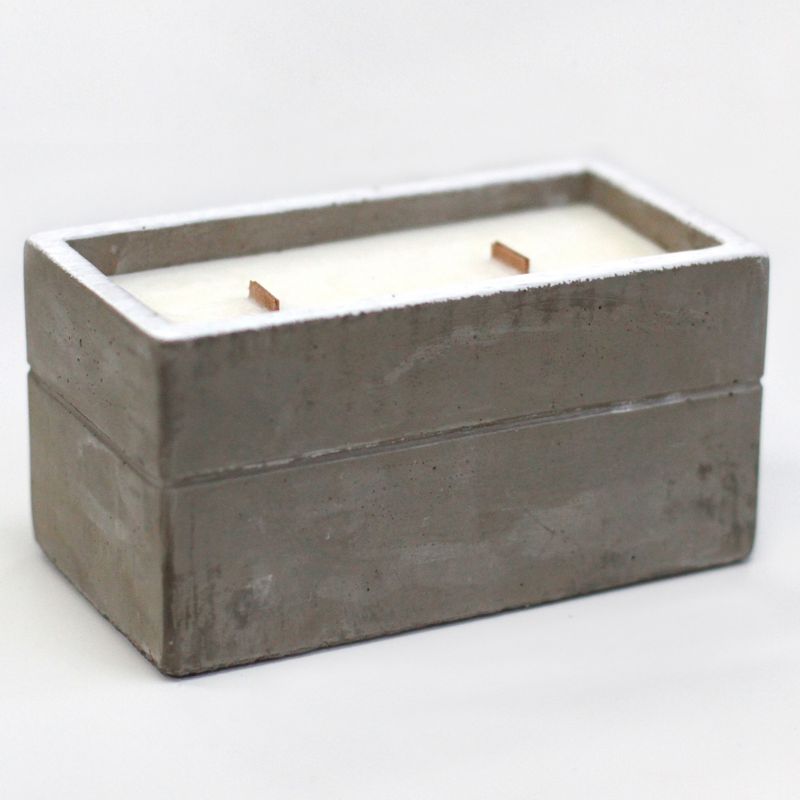 Large Concrete Soy Candle - Clove & Dark Sandal