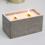 Large Concrete Soy Candle - Clove & Dark Sandal