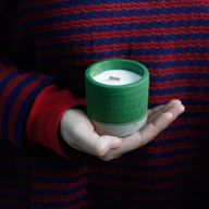 Pot Concrete Soy Candle - Green - Sea Moss & Herbs